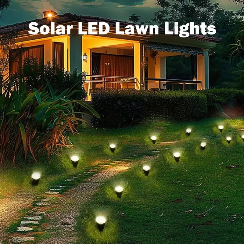Balises solaires pour allée et jardin – 15 ou 30 DEL, 8 modes