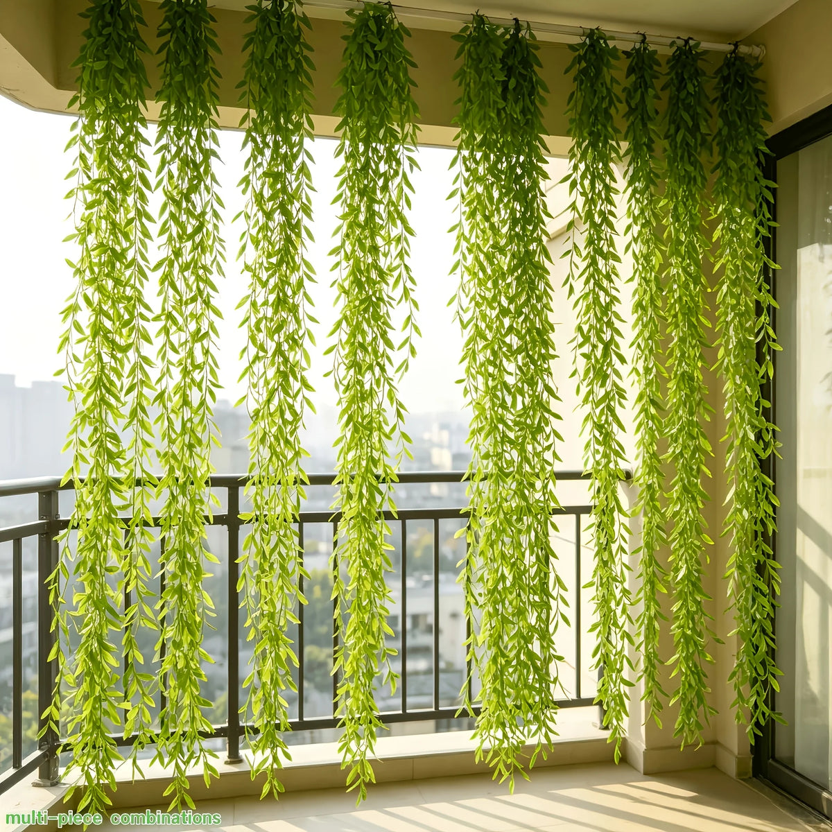 Guirlande suspendue de feuillage de saule artificiel