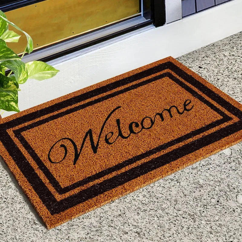 Natural anti-slip outdoor doormat, Elegant entrance