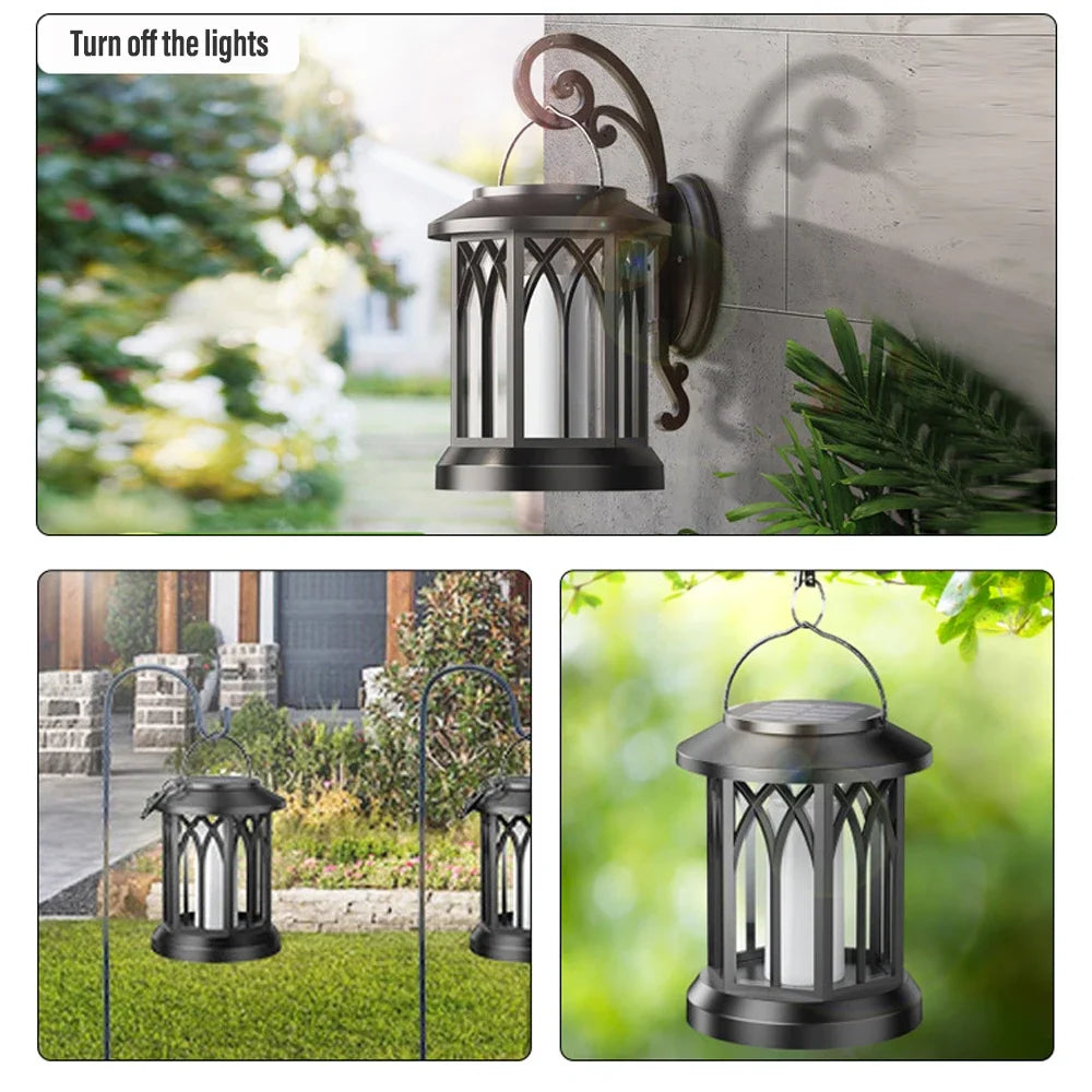 Lampe solaire DEL à effet de flamme – IP65