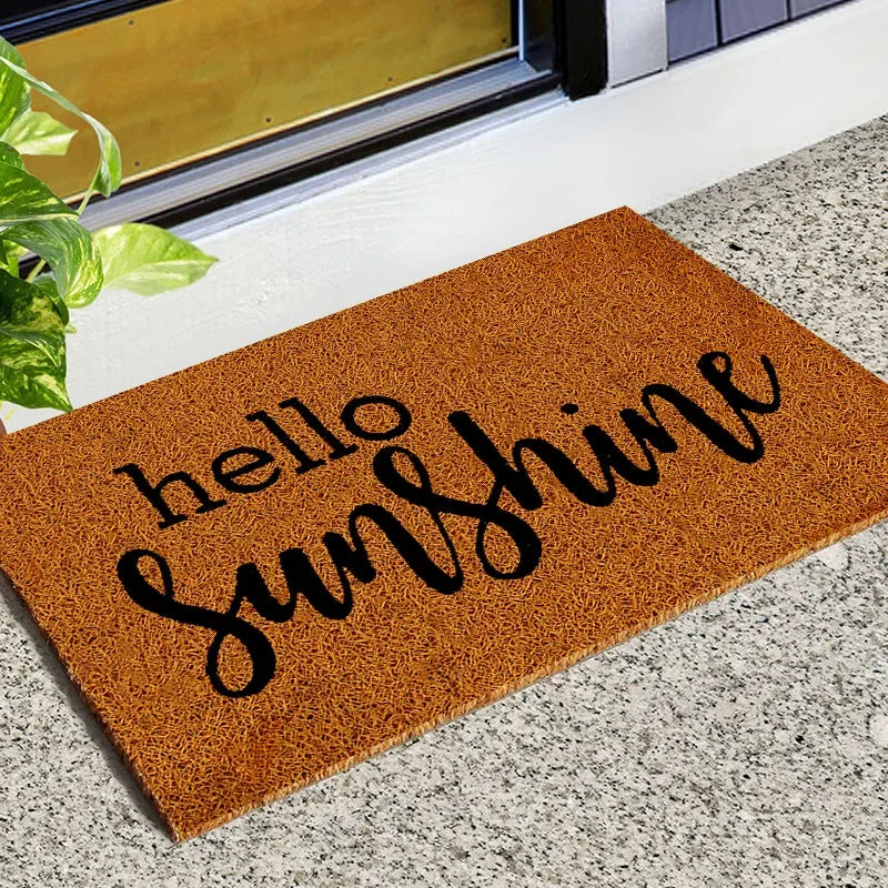 Natural anti-slip outdoor doormat, Elegant entrance