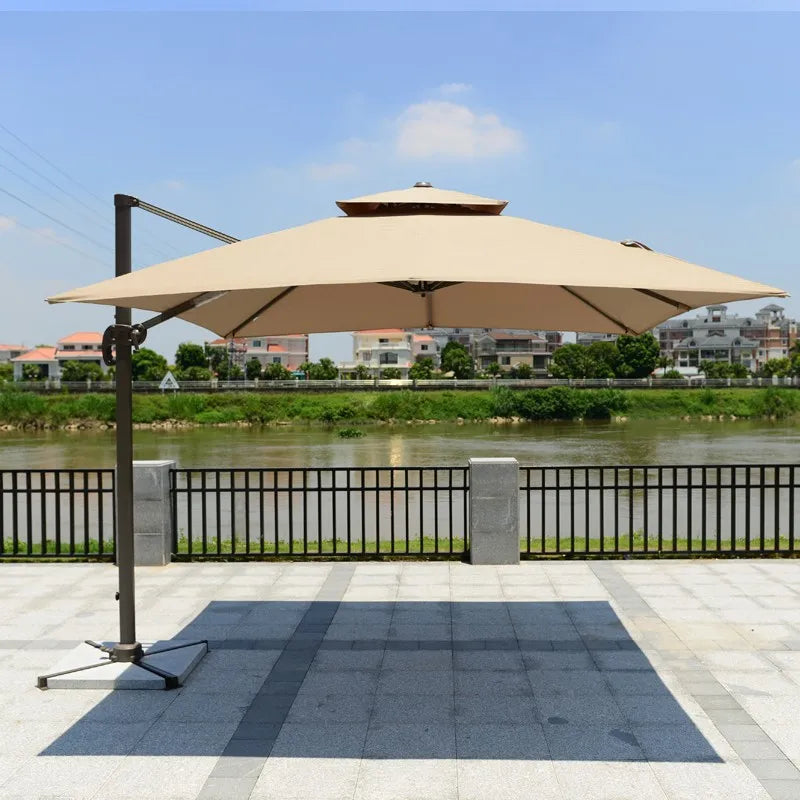 Outdoor Parasol 3m Roman Umbrella Beach Pool Sun Umbrella Courtyard Balcony Guard Pavilion Umbrella Garden Terrace Large Umbrell