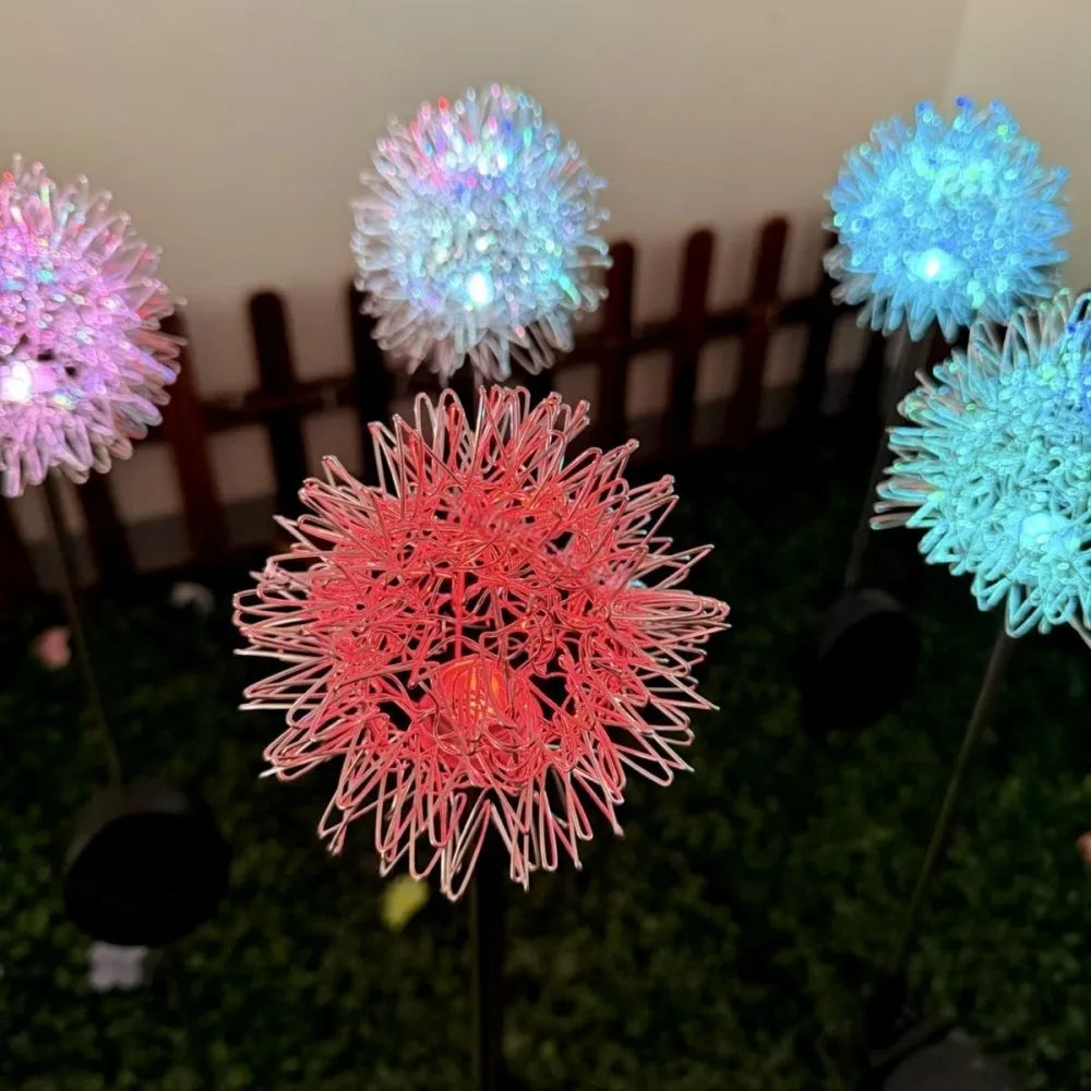 Lampes solaires pissenlit décoratives – blanc chaud ou multicolore