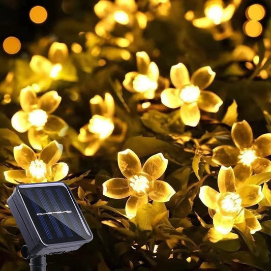 Guirlande solaire à fleurs de cerisier DEL – 8 modes