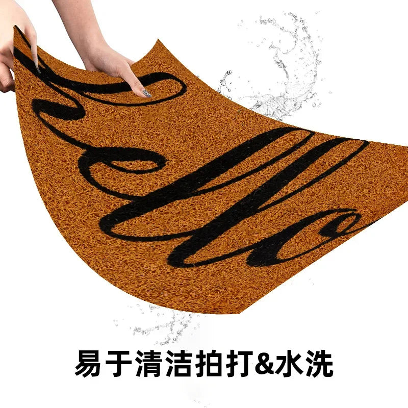 Natural anti-slip outdoor doormat, Elegant entrance