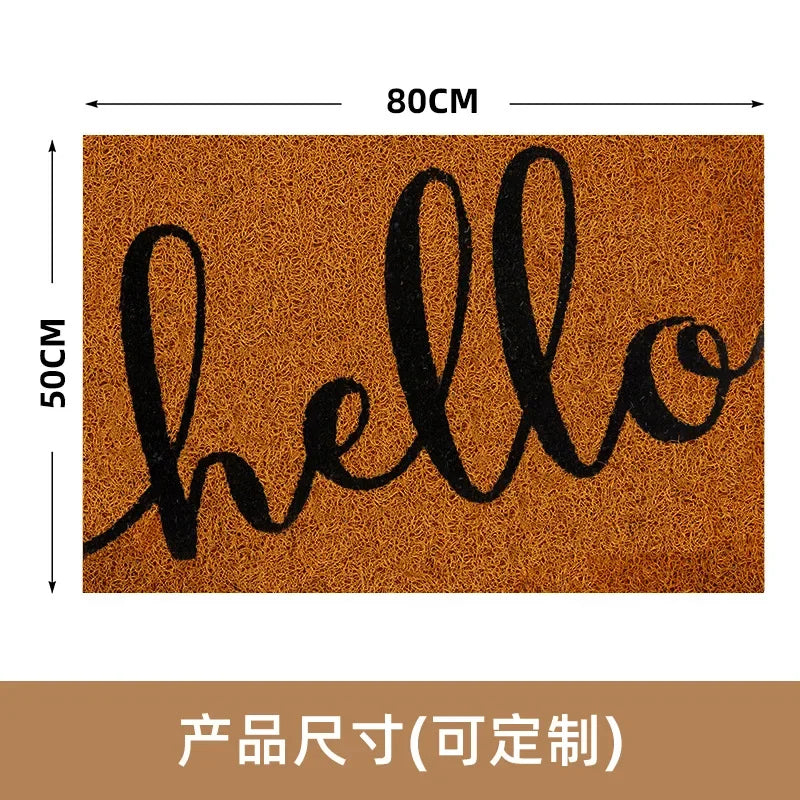 Natural anti-slip outdoor doormat, Elegant entrance