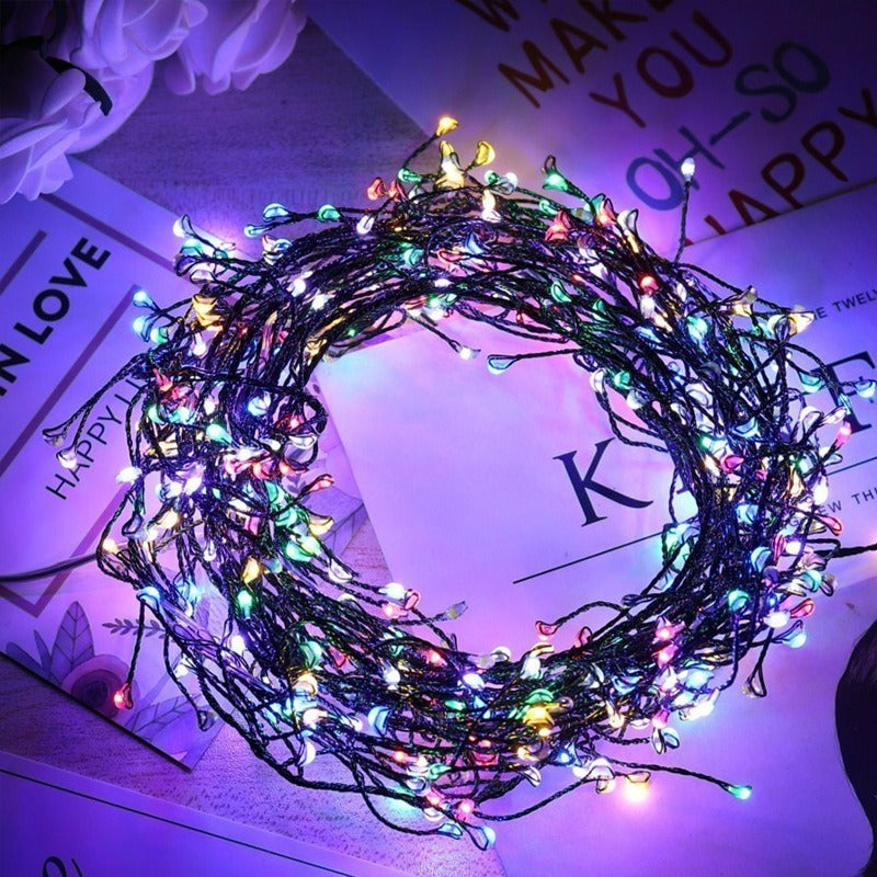 Led Lighting Chain Firecracker Christmas Tree Copper Wire Light