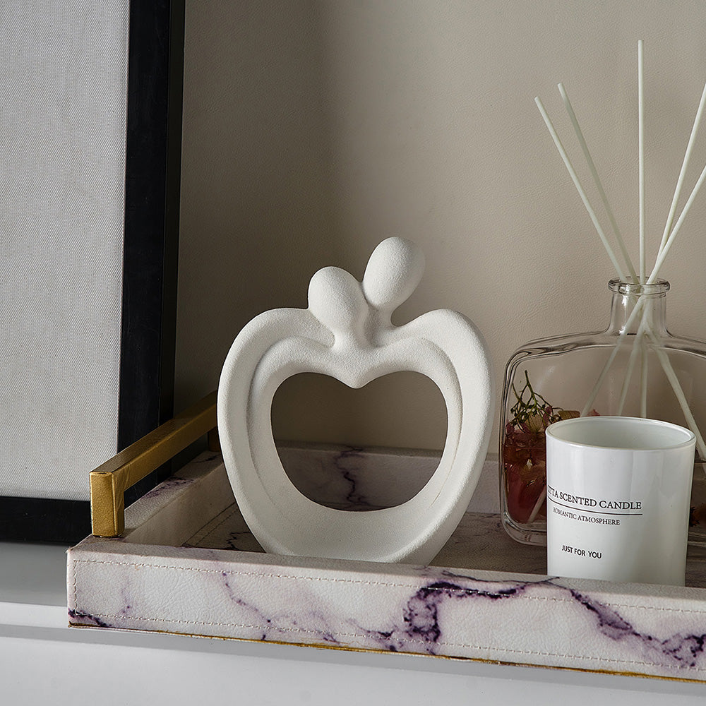 Objet décoratif en forme de cœur pour couple