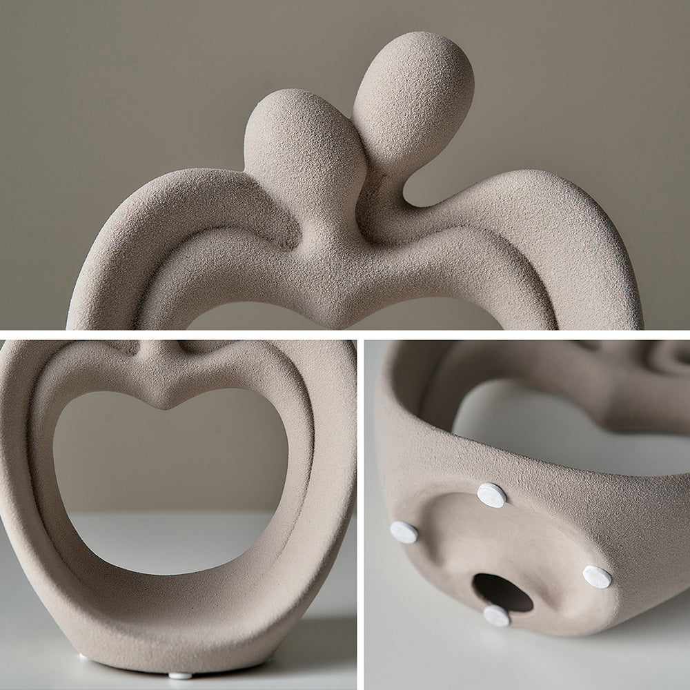 Objet décoratif en forme de cœur pour couple